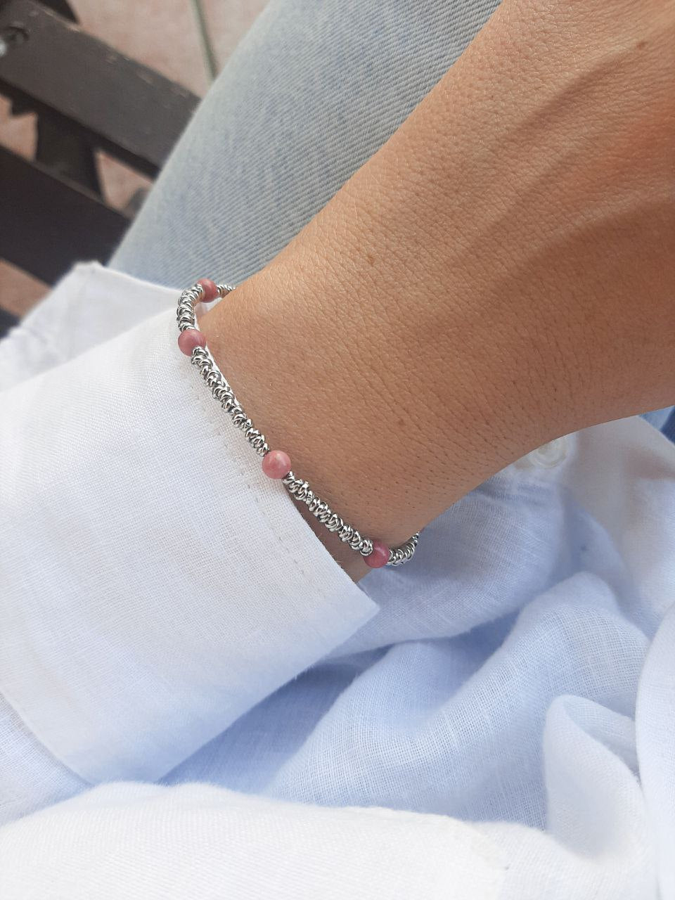 Bracciale Micro &  Rodonite