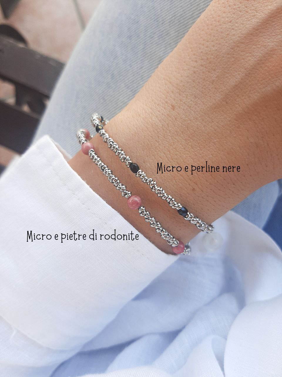 Bracciale Micro &  Rodonite